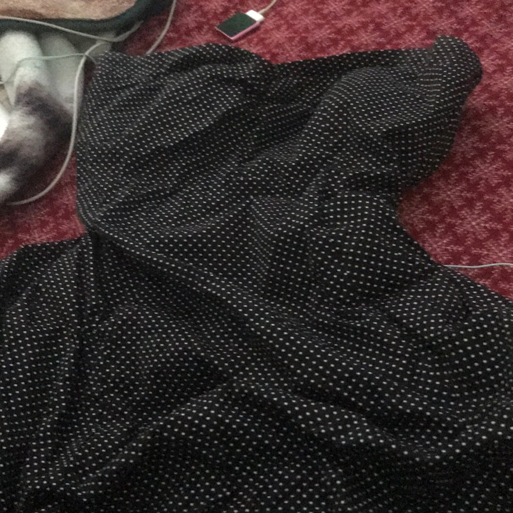 Black and white polka dot dress from Macy’s